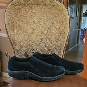 Merrell Jungle Moc Slip On Loafers Shoes Black Suede